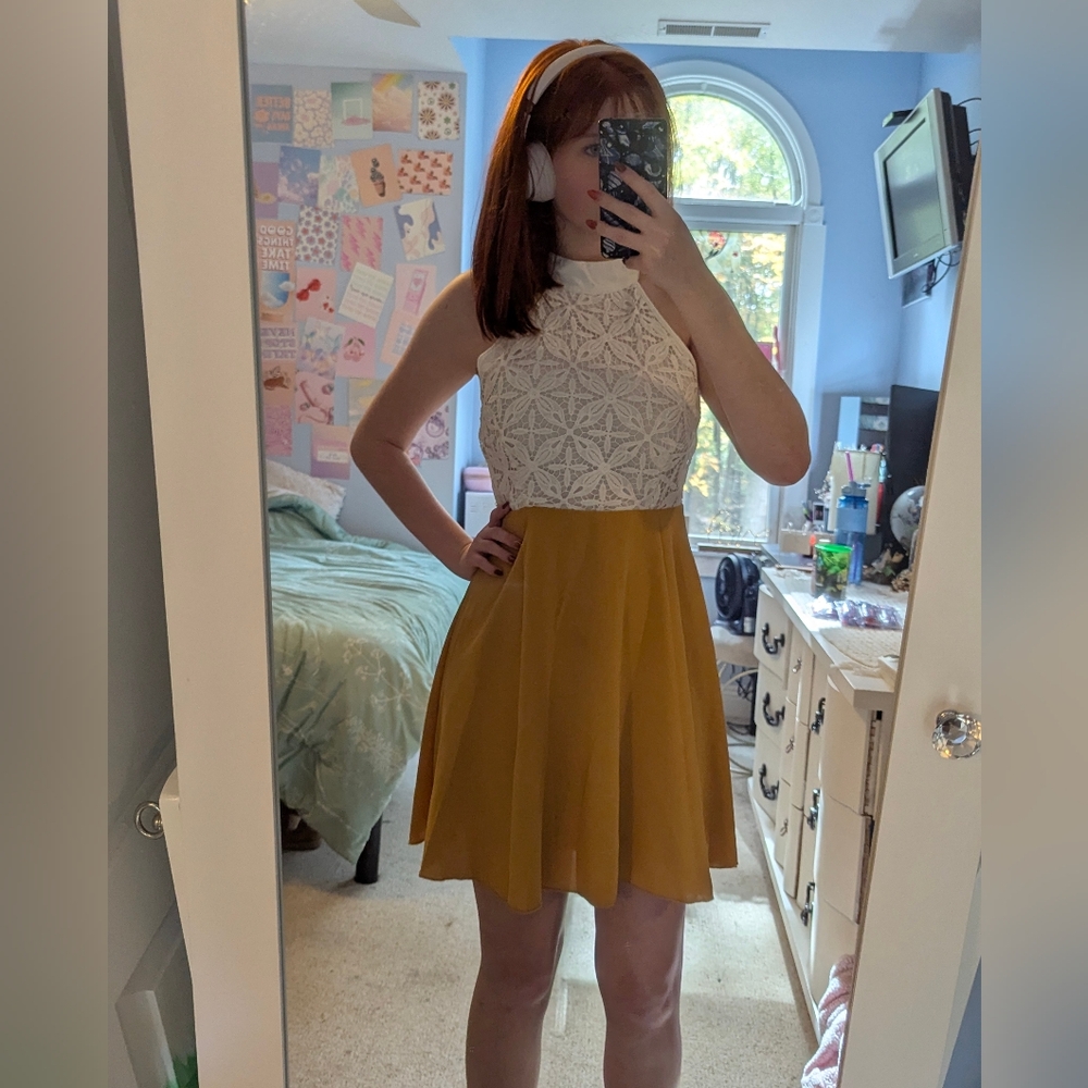 Elegant Mustard Yellow Skirt